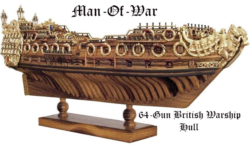 64-Gun-British WarShip Hull