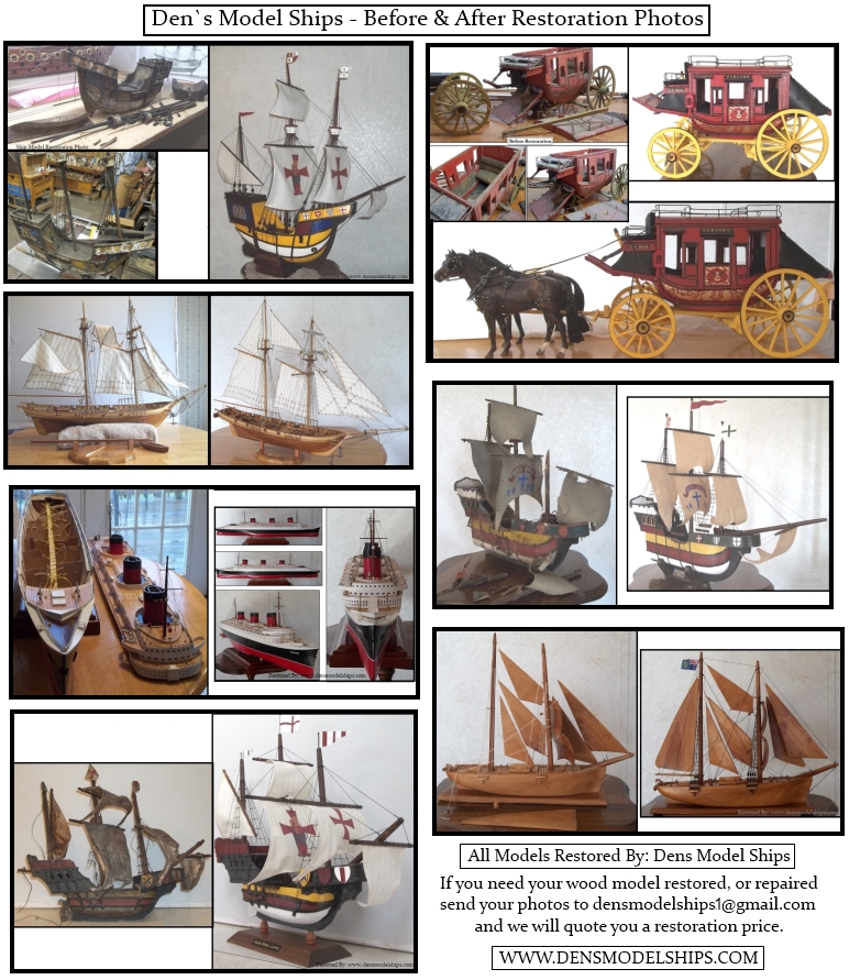 Some Ship Models That We Have Restored 